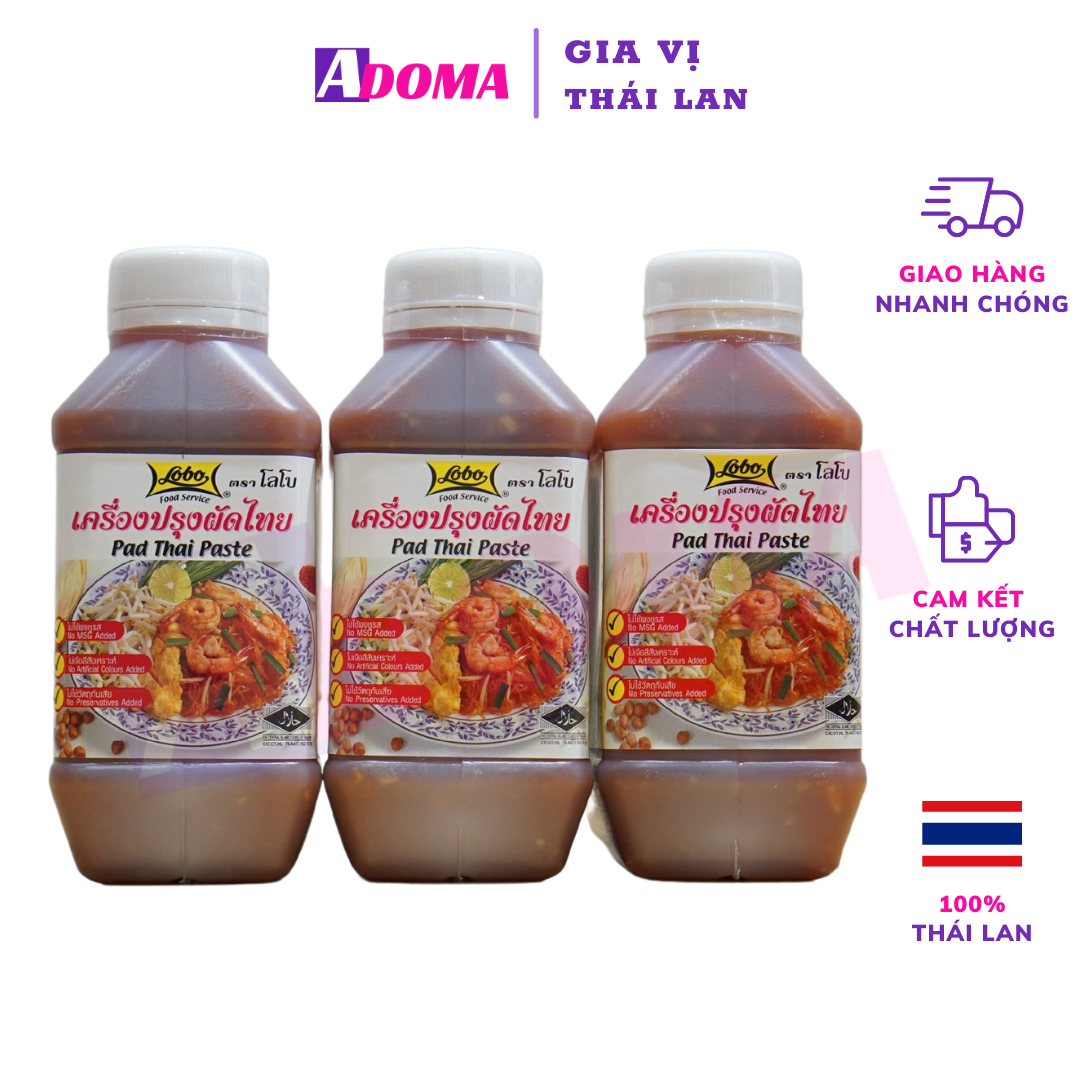 Sốt pad thai hủ tiếu xào thái lobo can lớn - sốt padthai 960ml ซอสผัดไทย