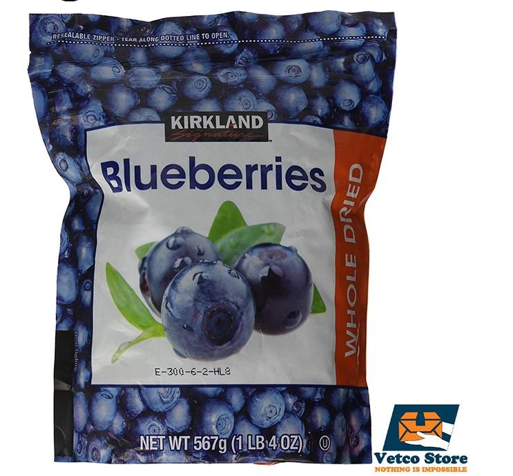 Quả Việt Quất Blueberry sấy khô Kirkland 567g của Úc
