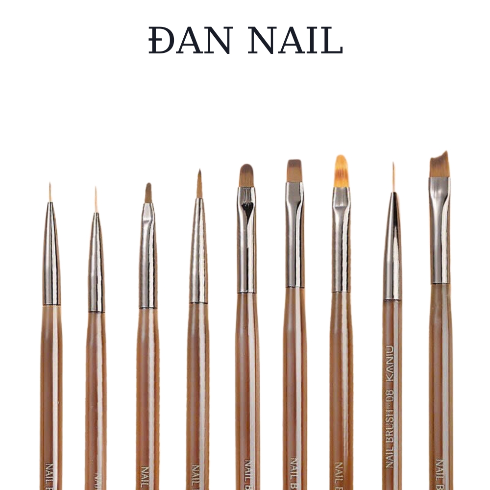 Bộ cọ vẽ móng 9 cây, bộ cọ nét vẽ nail làm móng chuyên dụng, 9 cây cọ vẽ móng, cọ vẽ nét, vẽ hoa, đắp gel, bút vẽ gradient