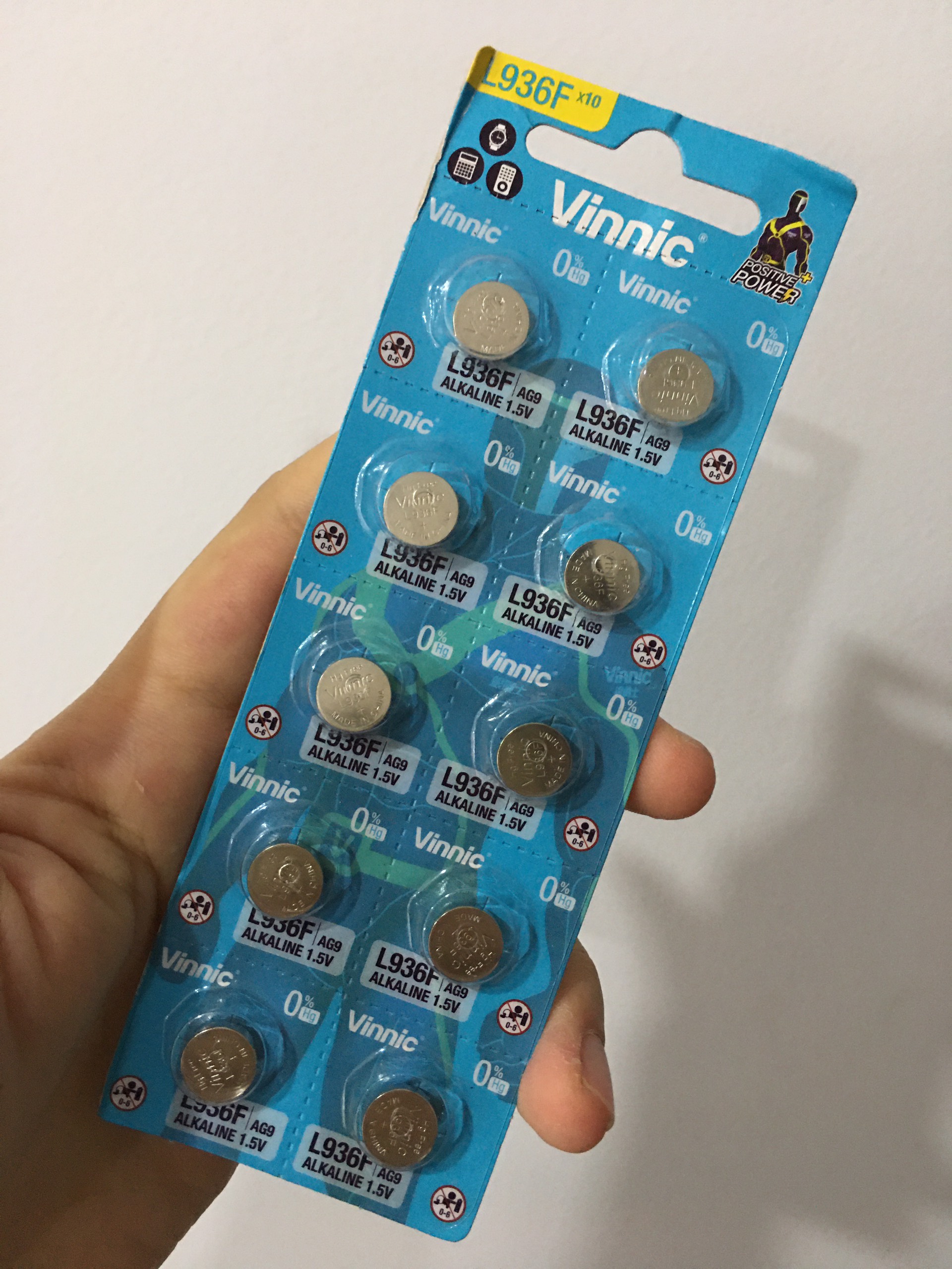 [HCM]Vỉ 10 viên pin Vinnic SR936SW 394 AG9 L936F 936 HK