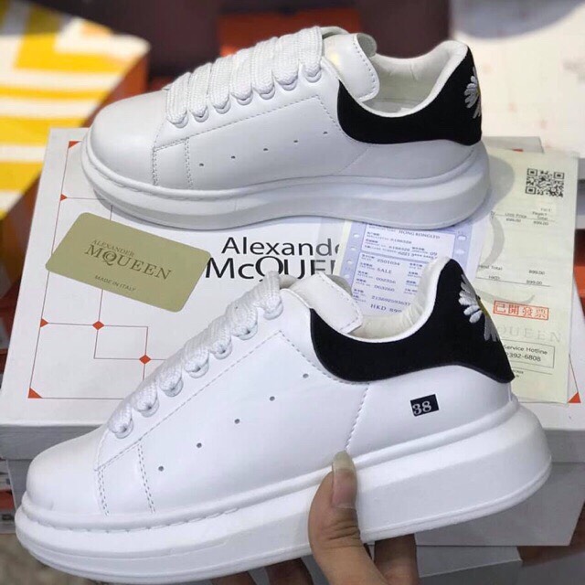 Mcqueen - Giày mcq gót hoa cúc - Giày sneaker full size nam nữ