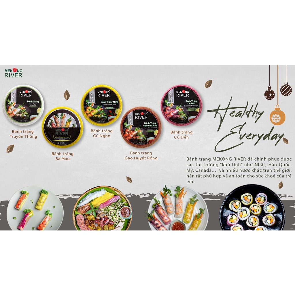 Combo 3 bánh tráng cuốn gỏi mekong river - 900g