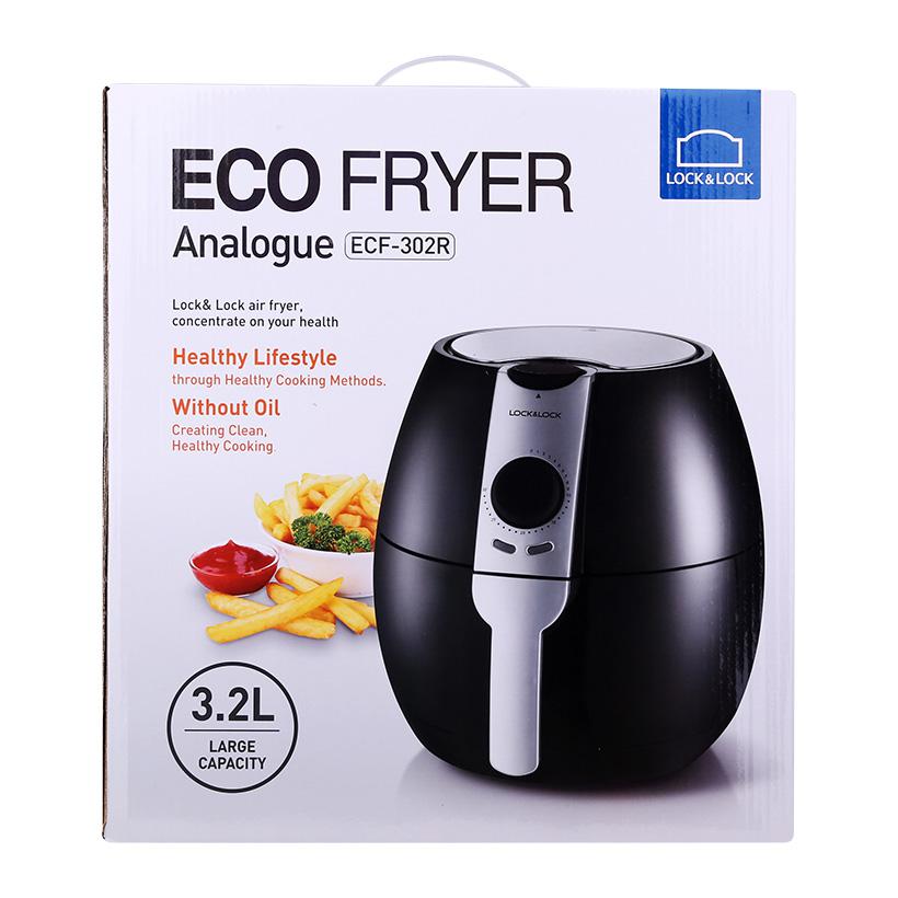 Nồi chiên không dầu lock&lock ecf-302r 3.2l 1400w