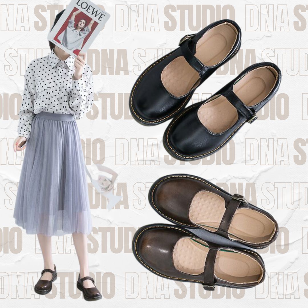 Giày Lolita kiểu dáng cổ điển, vintage, nữ sinh Nhật Bản