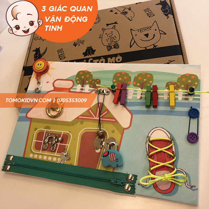 Bảng bận rộn cho bé Busy Board giúp bé phát triển toàn diện an toàn