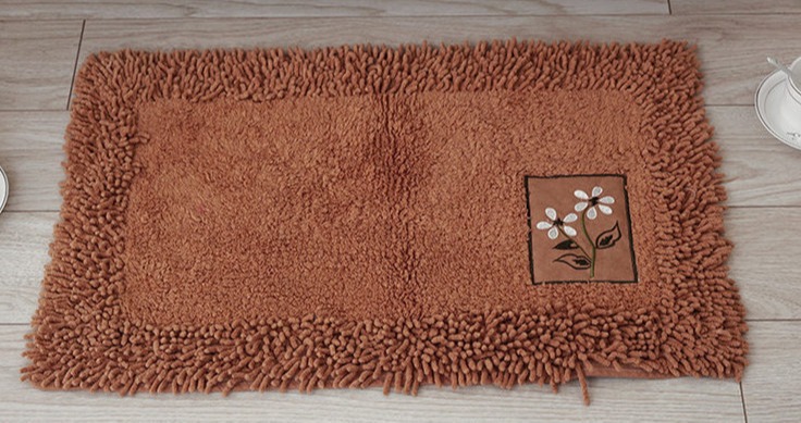 Thảm lông xù lau chân phòng tắm 100% cotton cực mịn 50*80cm