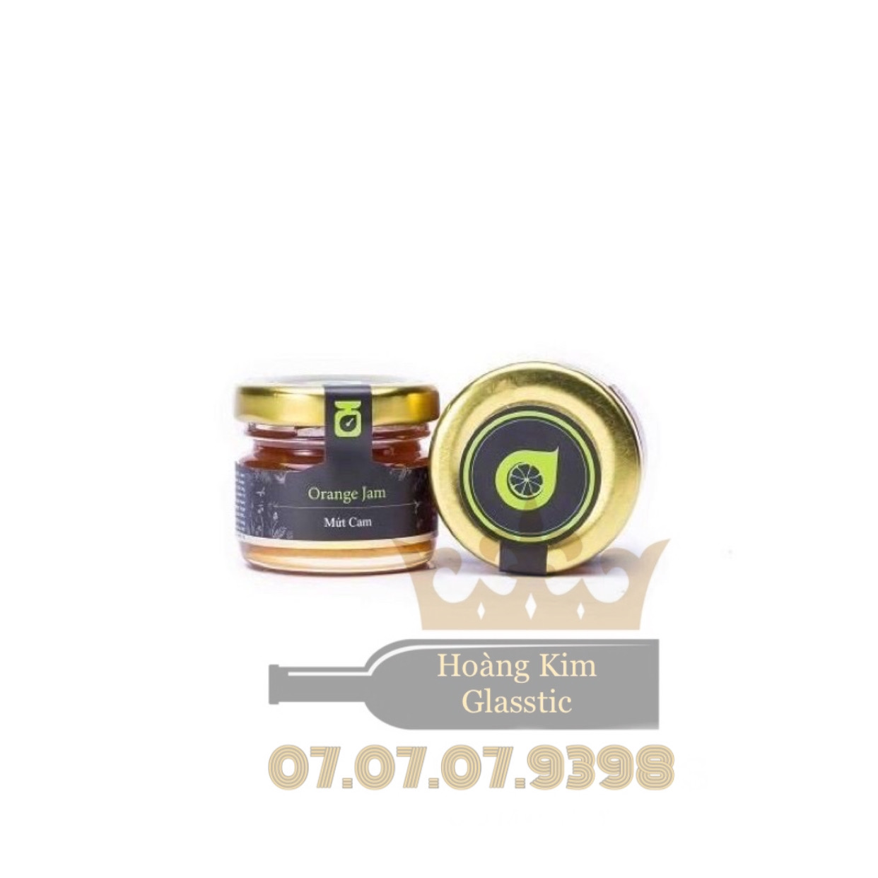 Bộ 10 hủ thuỷ tinh 30ml nắp thiếc