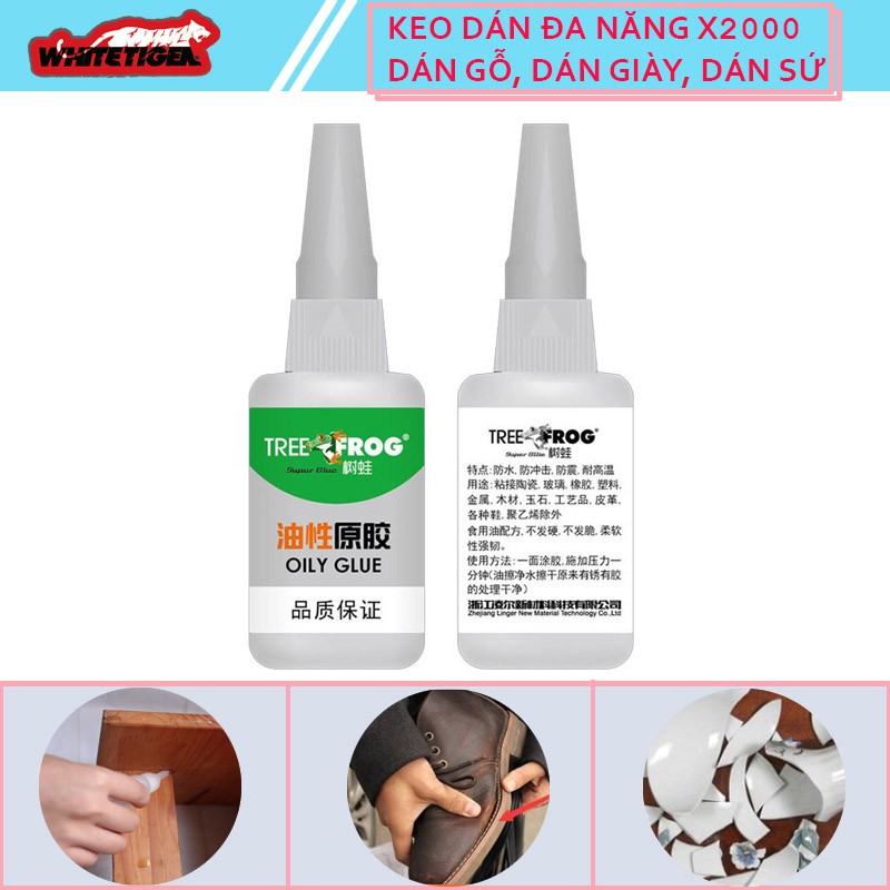 Keo dán đa năng thế hệ mới Tree Forg, dán sắt, gỗ, thủy tinh, sành sứ tiện lợi (Keo dán con ếch VX2000)