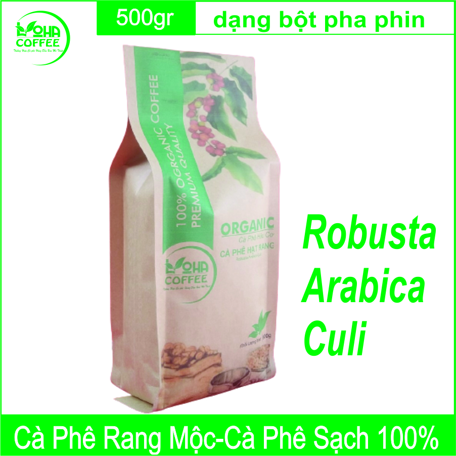 500g cà phê rang xay nguyên chất pha phin đậm vị, mạnh, hậu ngọt - loha coffee - cà phê loha - cafe rang xay pha phin
