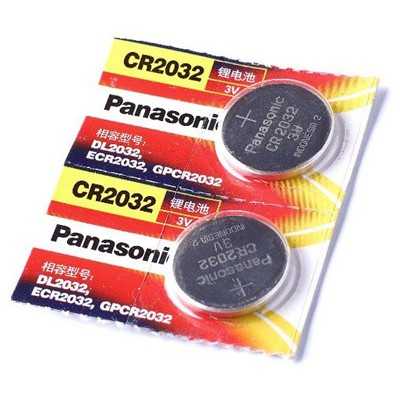 Pin Panasonic CR2032 3V Lithium - Pin cúc khuy áo - Pana CR2032 / 1 viên
