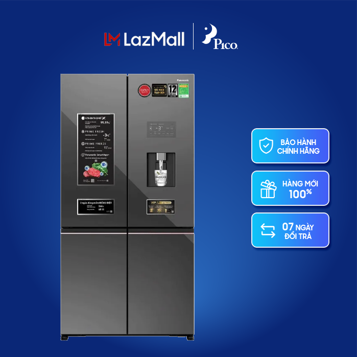 Tủ lạnh Panasonic Inverter 621 lít PRIME+ Edition Multi Door NR-XY680YMMV