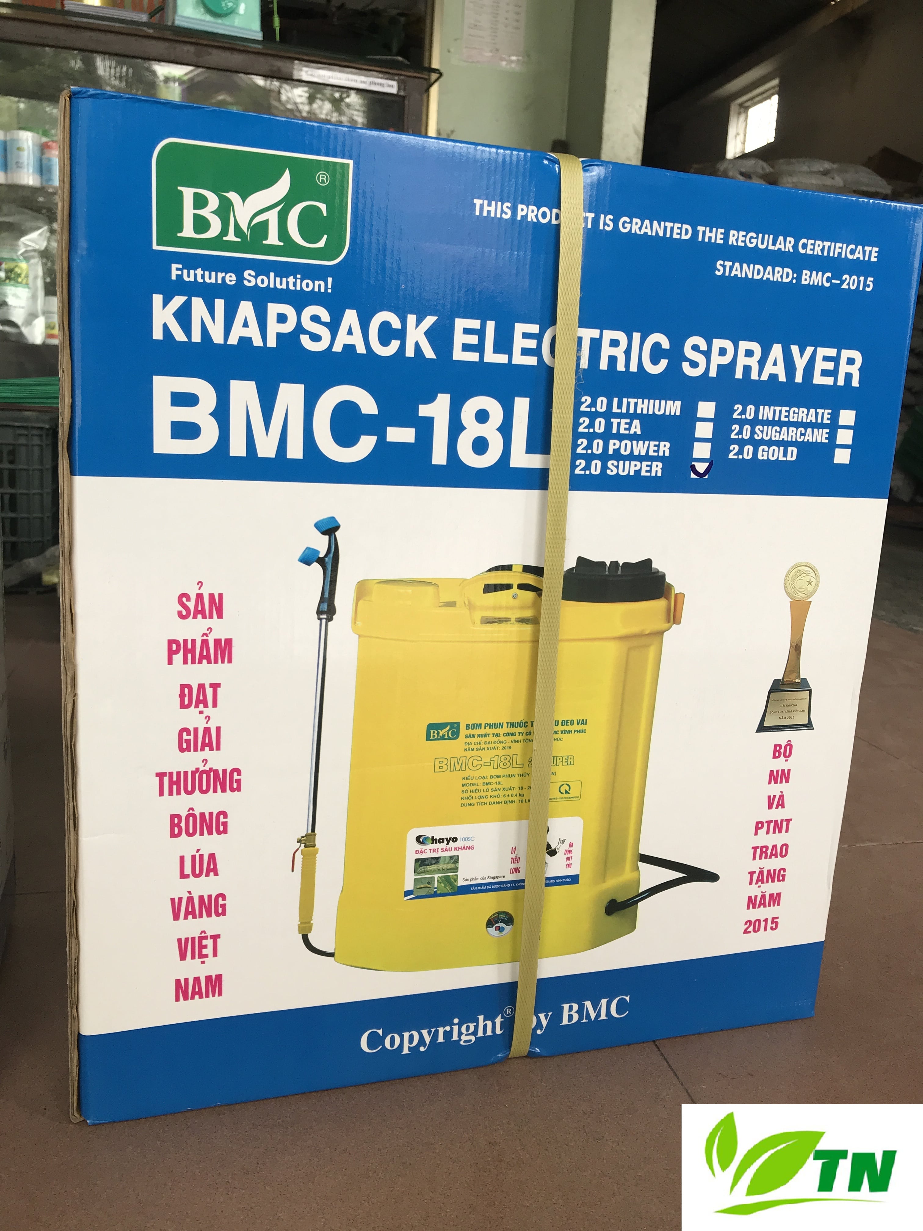 Bình bơm động cơ điện BMC 18 lít 2.0 Suoer Gold