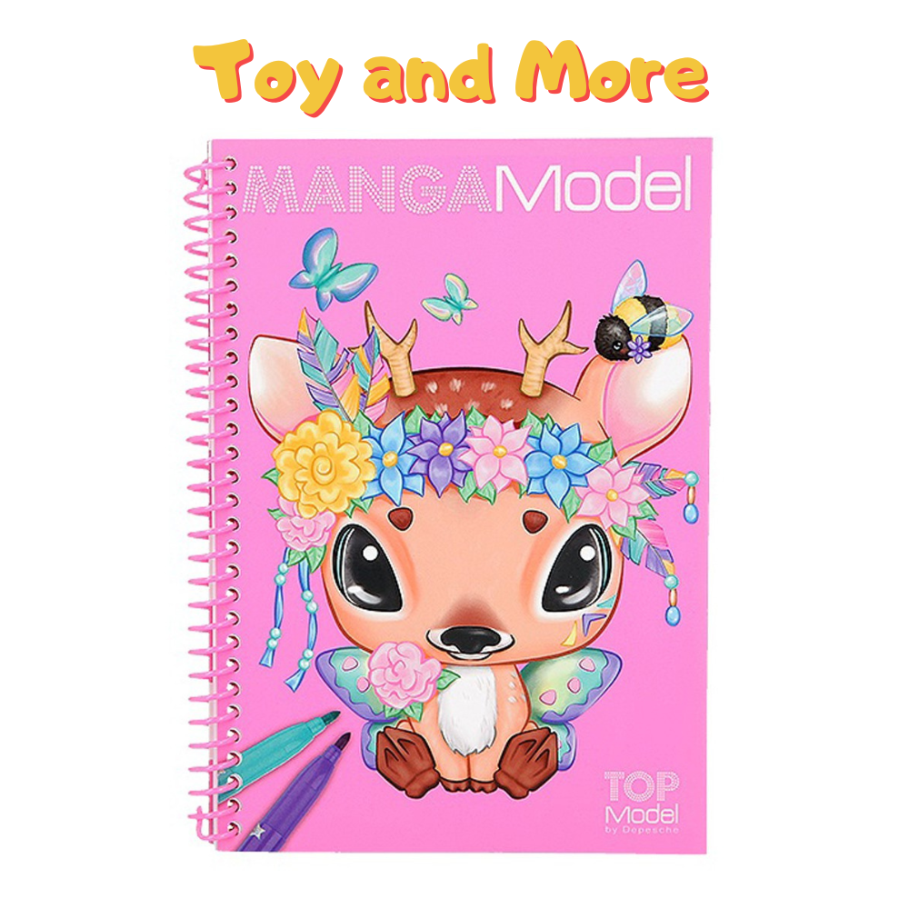 Vẽ và tô màu Topmodel BST sticker thiết kế thời trang MANGAModel Pocket Sticker