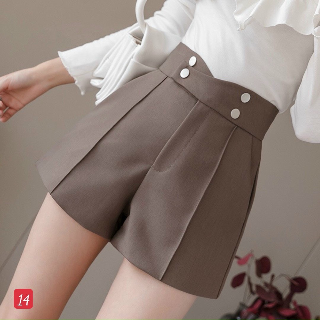 Quần sooc nữ- quần short dáng chữ a - quần đùi nữ– quần short vải thời trang hàn quốc – sva1