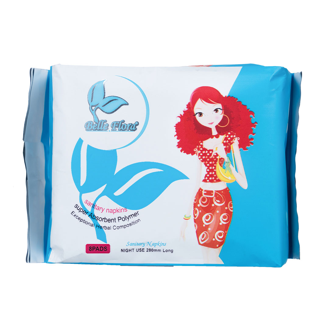 Băng vệ sinh belle flora lưới lụa ban đêm 280mm