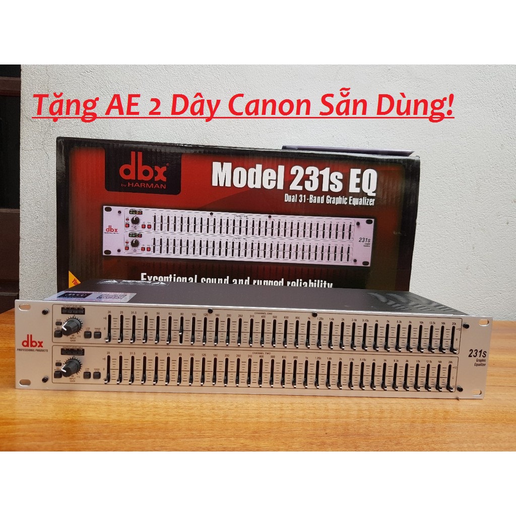 Lọc xì equalizer dbx 231S - lọc âm karaoke + TẶNG 2 Dây Canon