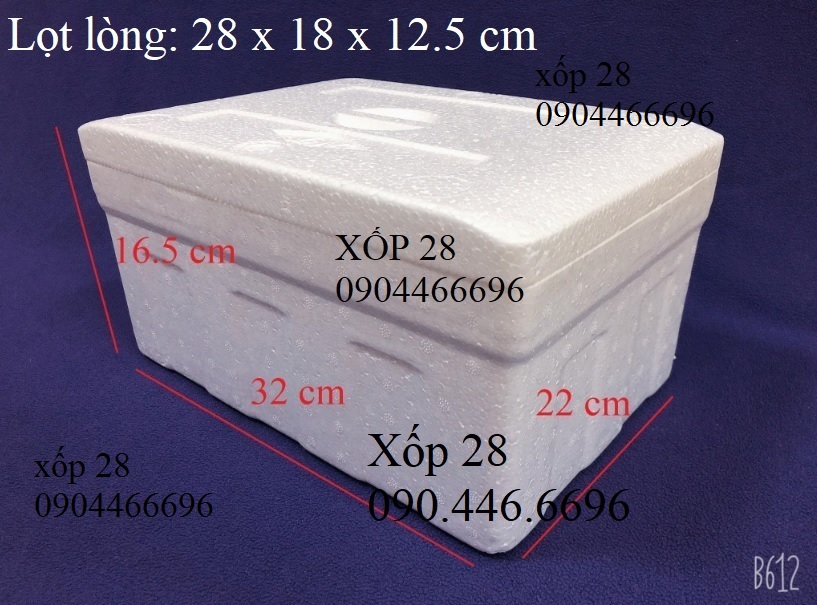 Thùng xốp HS 2 6 lít giữ nhiệt bảo quản hàng thực phẩm đồ đông lạnh to nhỏ vừa cũ mới rẻ hà nội
