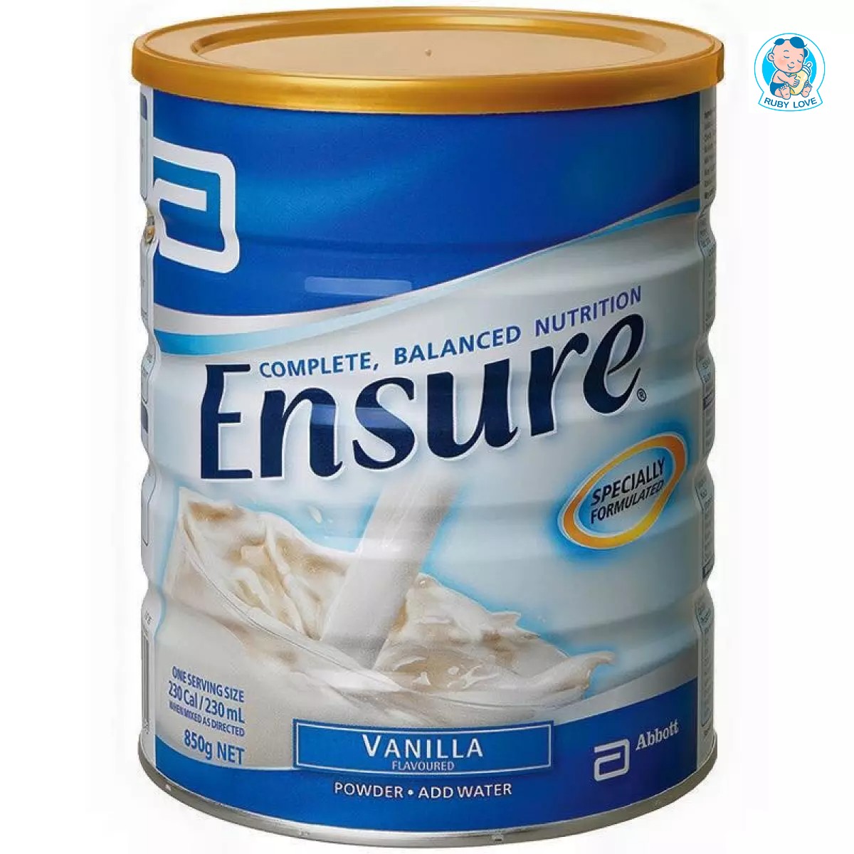 Sữa bột ensure úc hương vani lon 850g