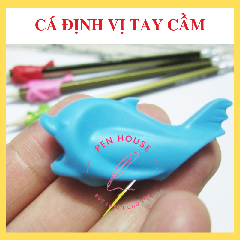 Cá định vị tay cầm tập viết cho bé