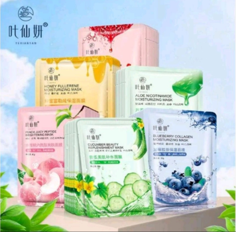 Mặt nạ trái cây dưỡng trắng cấp ẩm mềm mịn cho da YEXIANYAN