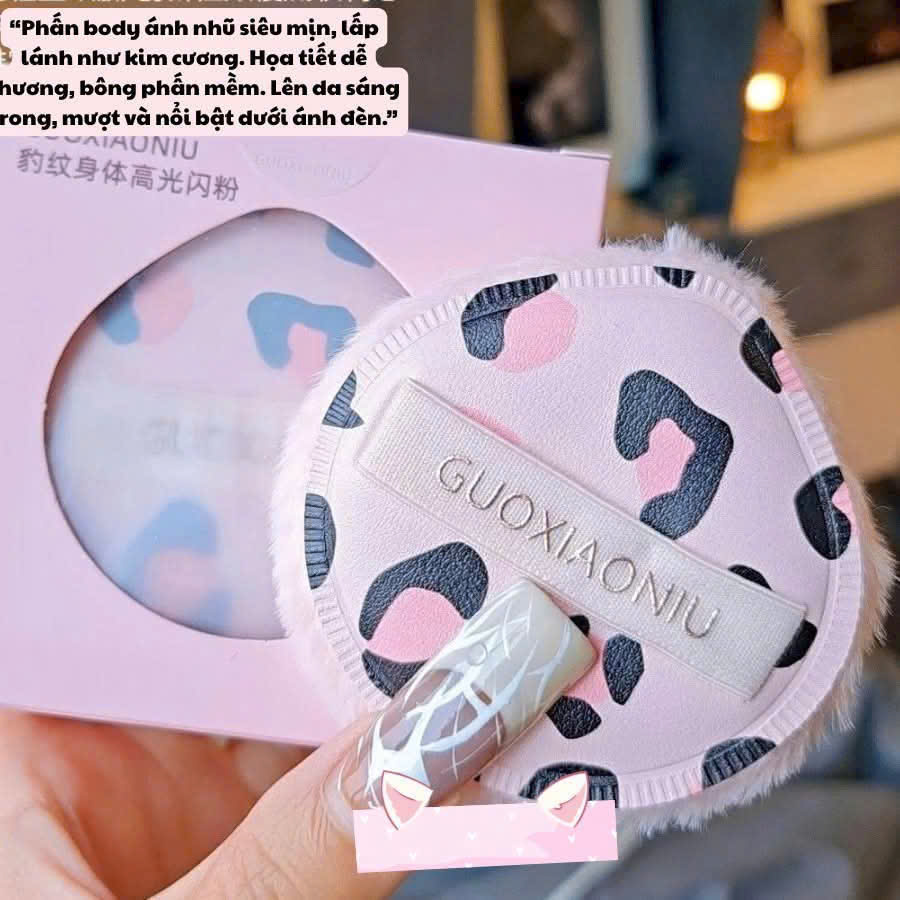Bông phấn GUOXIAONIU có nhũ bắt sáng lấp lánh