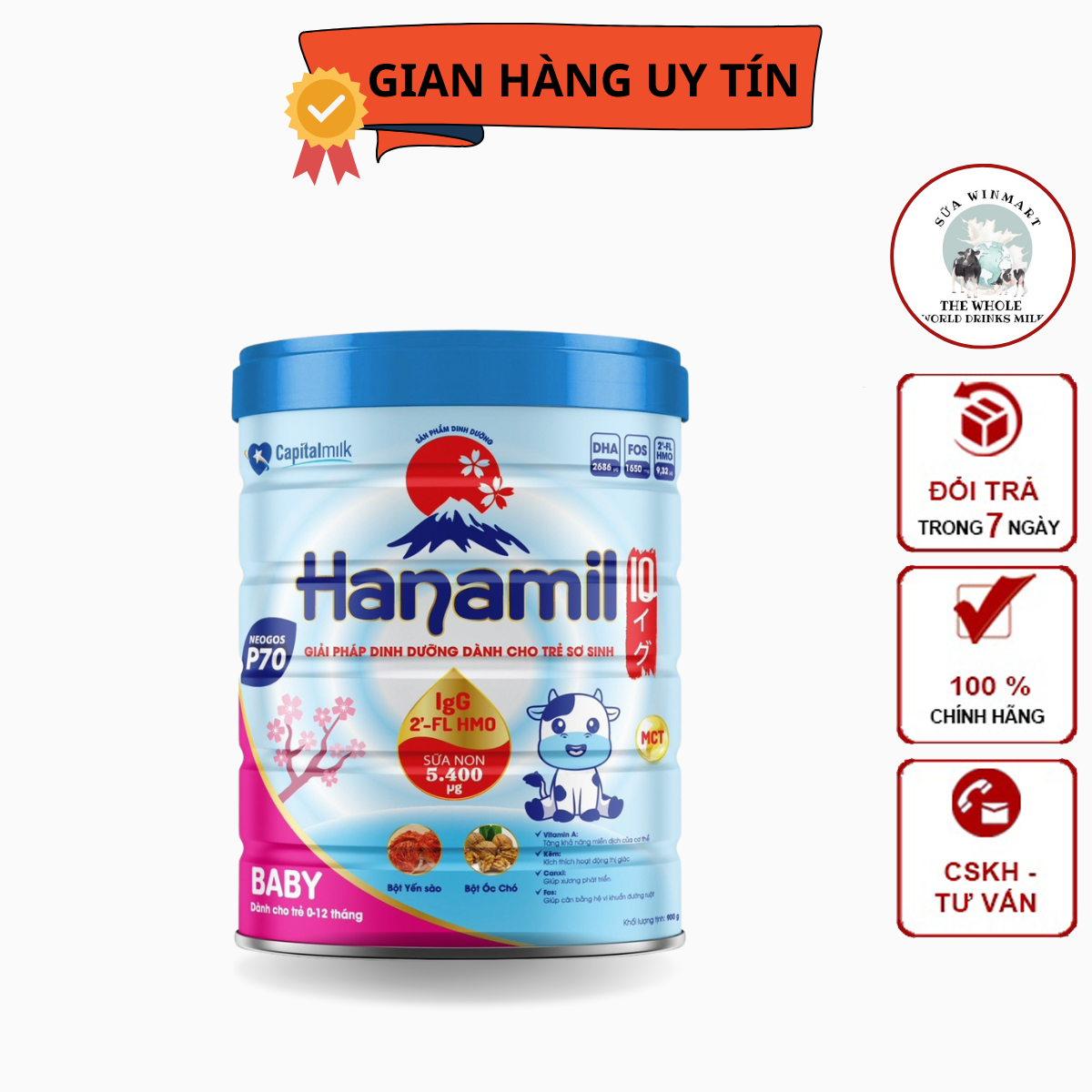 Sữa dinh dưỡng hanamil baby dinh dưỡng tối đa - tạo đà khôn lớn