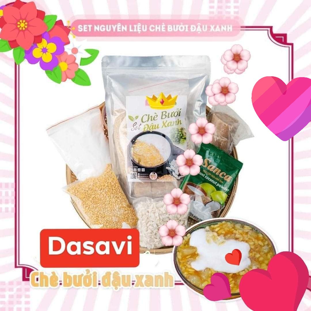 Set nguyên liệu nấu chè bưởi An Giang ngon bổ rẻ cả nhà thích mê. Một set nấu được 10-12 chén