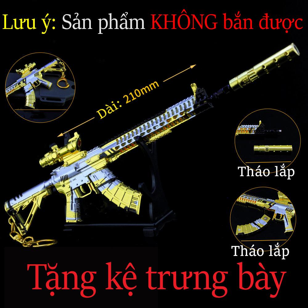 Móc khóa khẩu mk-47 skin vàng trong pubg