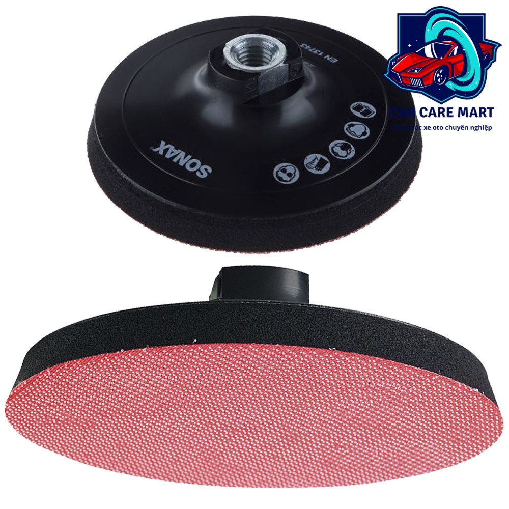 Đế đánh bóng dùng cho máy đánh bóng cốt m14 - sonax back-up plate 125 mm