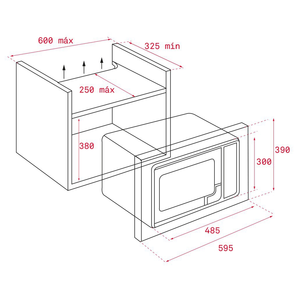 Lò Vi Sóng Âm Tủ Teka Ms 620 Bih Nhập Khẩu Châu Âu, Lò Vi Sóng, Lo Vi Song, Lò Vi Sóng Sharp, Lò Vi Sóng Có Nướng