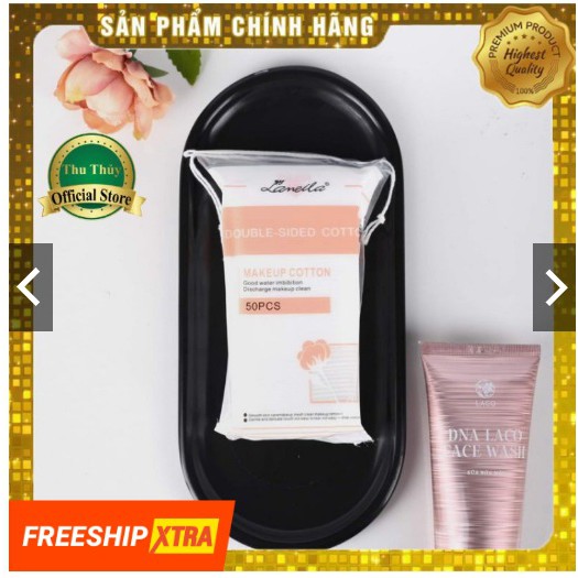 Bông tẩy trang cao cấp laco - chính hãng