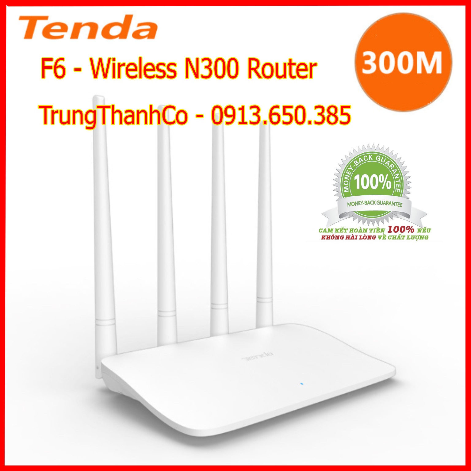 (F) Router wifi Tenda F6 Wireless N300Mbps