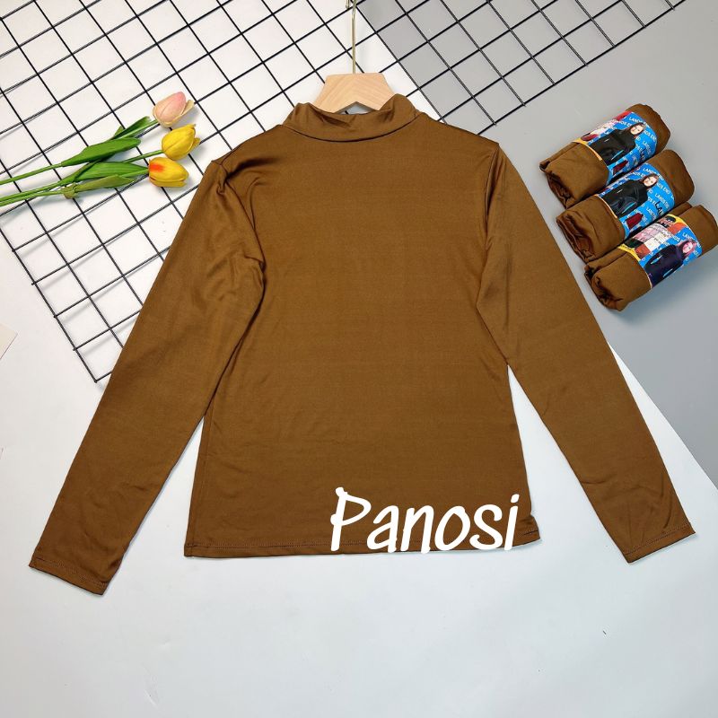 Áo giữ nhiệt nữ cổ cao 3cm áo thu đông nữ siêu co giãn, mặc thoải mái Panosi - A510