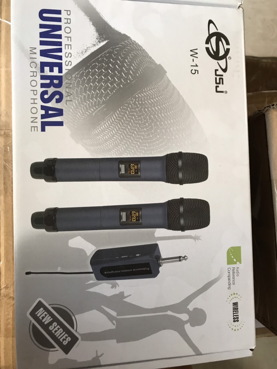 Micro karaoke không dây cho loa kéo suboss w15, 2 micro không dây