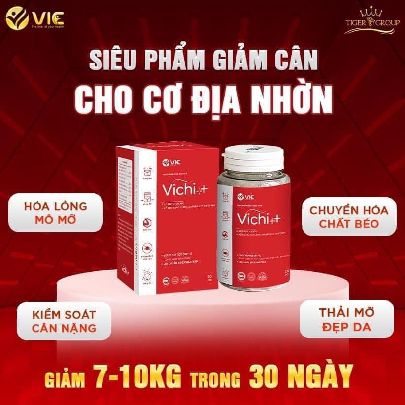 ( sale ) VIÊN UỐNG GIẢM CÂN THẢO MỘC VICHI++ ,Tặng kèm khóa cân lựu đỏ, thực phẩm bổ sung.