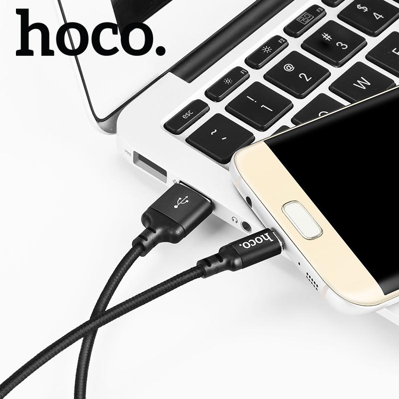 Cáp sạc Micro USB Hoco X14 dành cho điện thoại android dài 1m-2m tương thích với nhiều thiết bị ( Hỗ trợ sạc nhanh 2A Max dây bọc dù chống đứt )