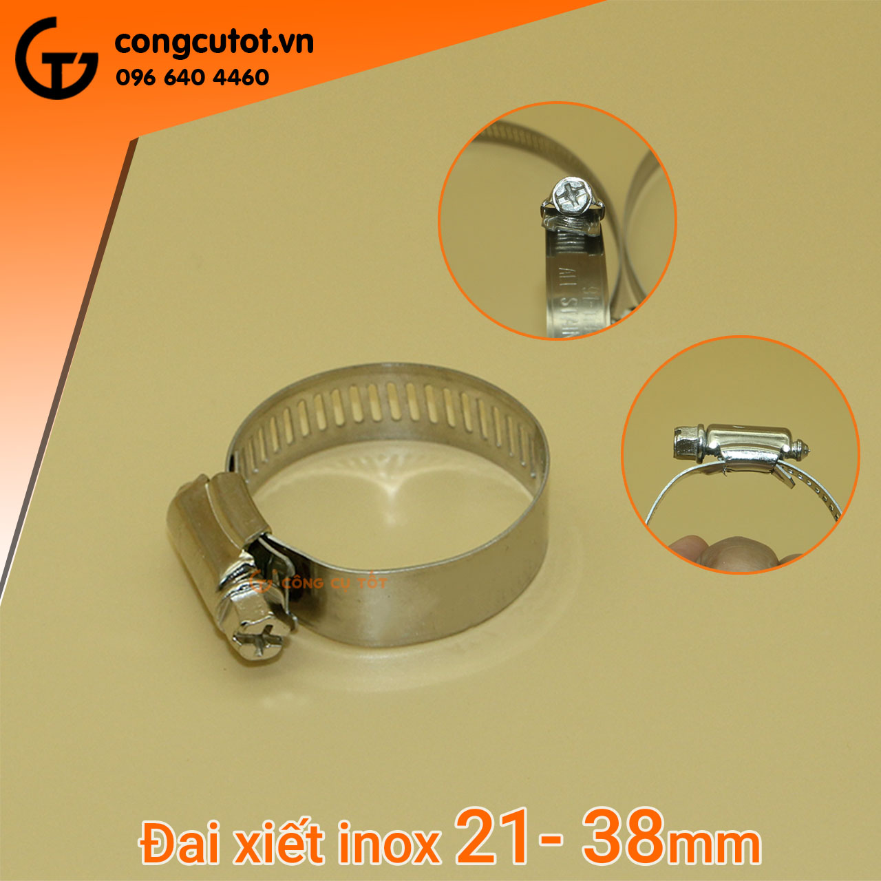 Đai xiết inox, cổ dê các cỡ