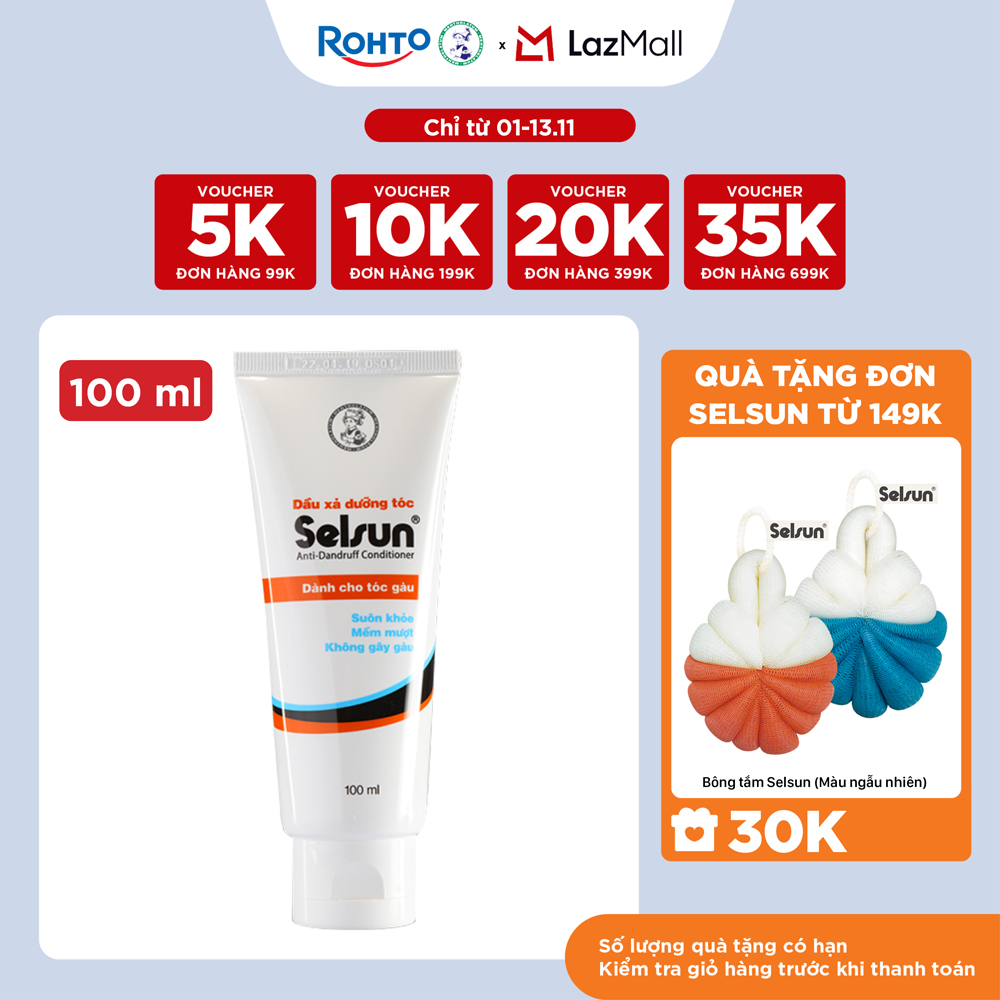 Dầu xả selsun dưỡng tóc dành cho tóc gàu Selsun Anti-Dandruff Conditioner 100ml