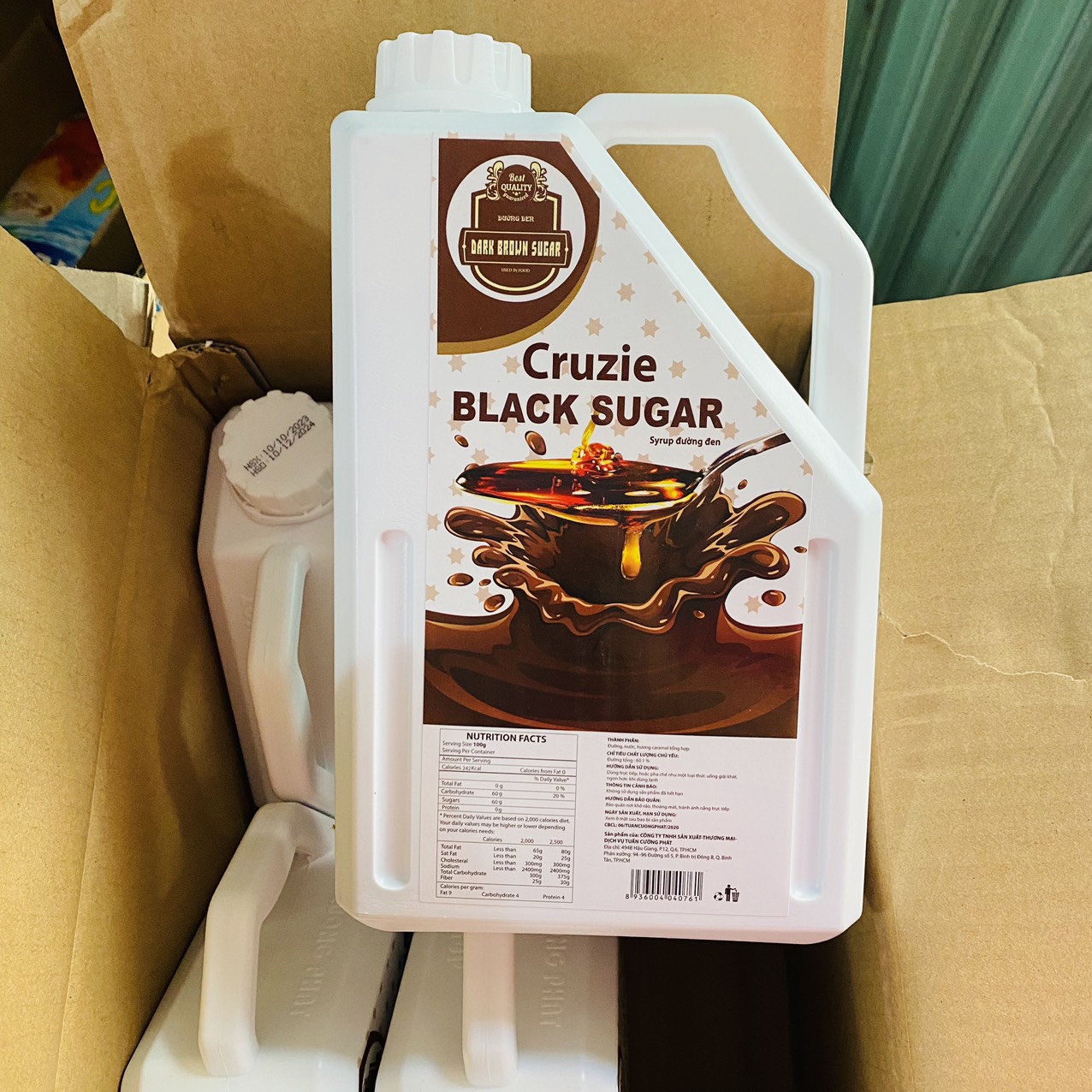 syrup/siro đường đen hàn quốc can 2,5kg/nguyên liệu làm trà sữa/MS99