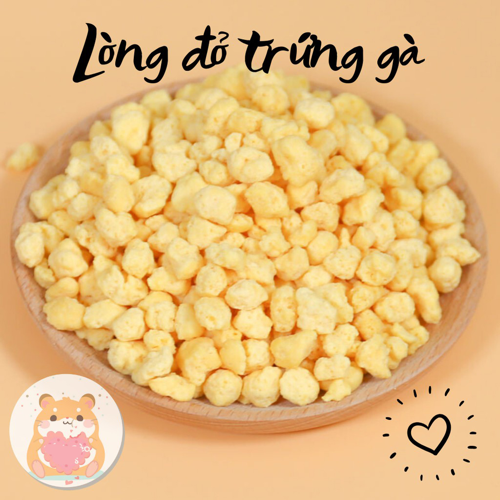 [HOÀN TIỀN 10%]Lòng đỏ trứng gà sấy khô ,dinh dưỡng thơm ngon cho hamster