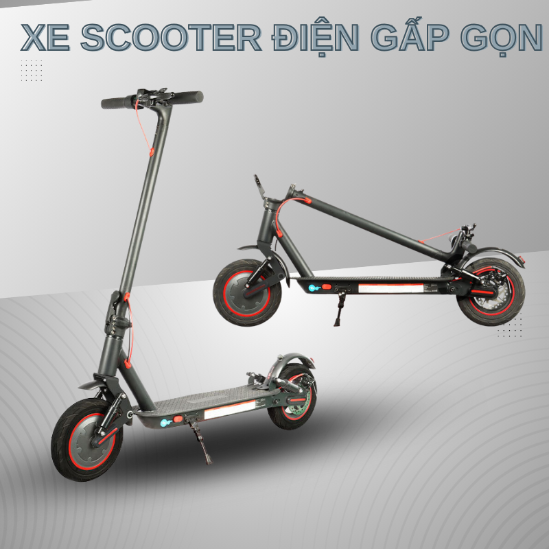 Xe scooter điện 10.4AH khung hợp kim nhôm, gấp gọn, tốc độ 25km/h, xe scooter điện gấp gọn tải trọng lên tới 150kg