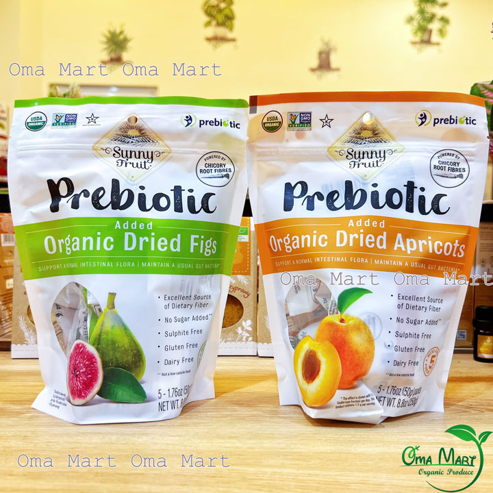 Sung khô, mơ khô hữu cơ bổ sung Prebiotic Sunny Fruit 250g