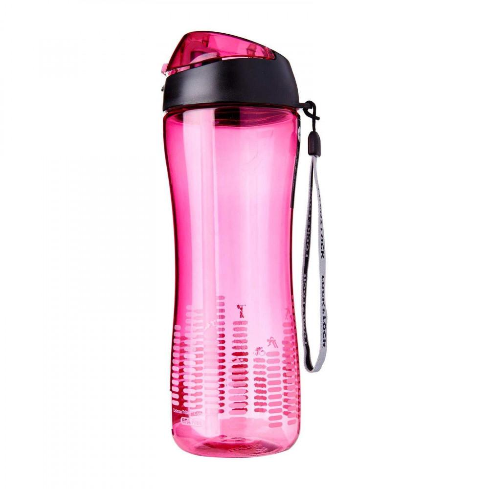 Bình nước nhựa trian có ống hút 550ml lock&lock abf628