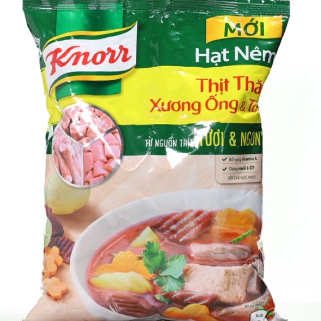 Hạt nêm Knorr 900g từ thịt thăn xương ống và tuỷ hàng chính hãng