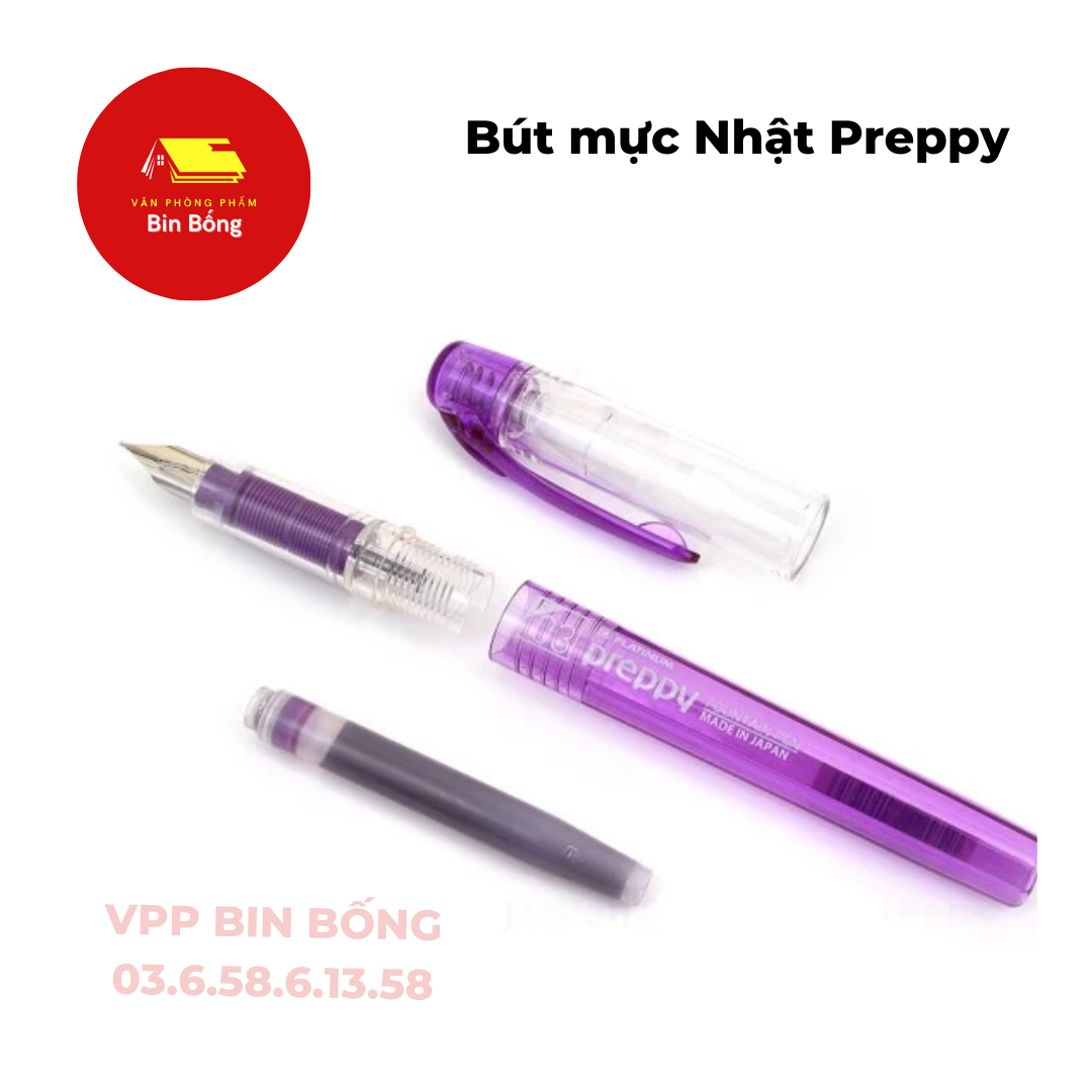 Bút mực Preppy Nhật ruột ống chất lượng cao.