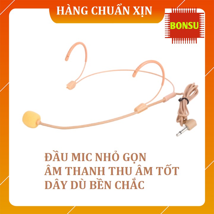 Micro gài tai cho máy trợ giảng, thuyết trình, mc