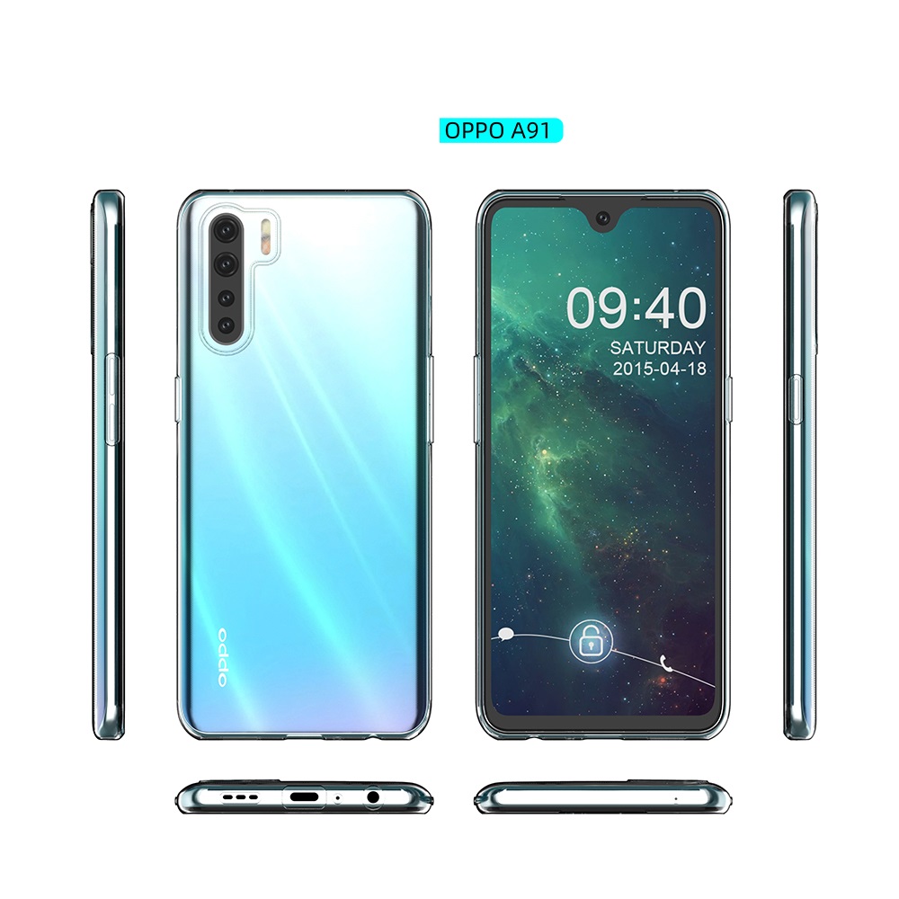 Ốp lưng dẻo trong suốt oppo a91