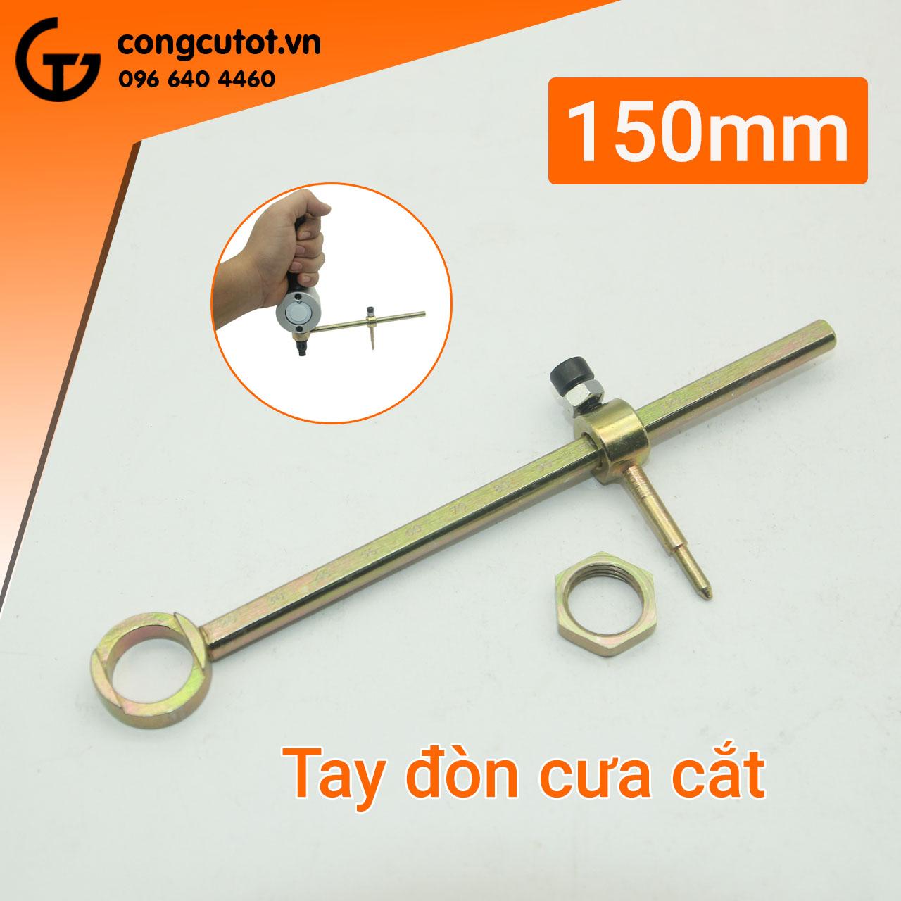 Tay đòn cưa cắt- Compa gắn đầu cắt tôn, đầu cưa lọng