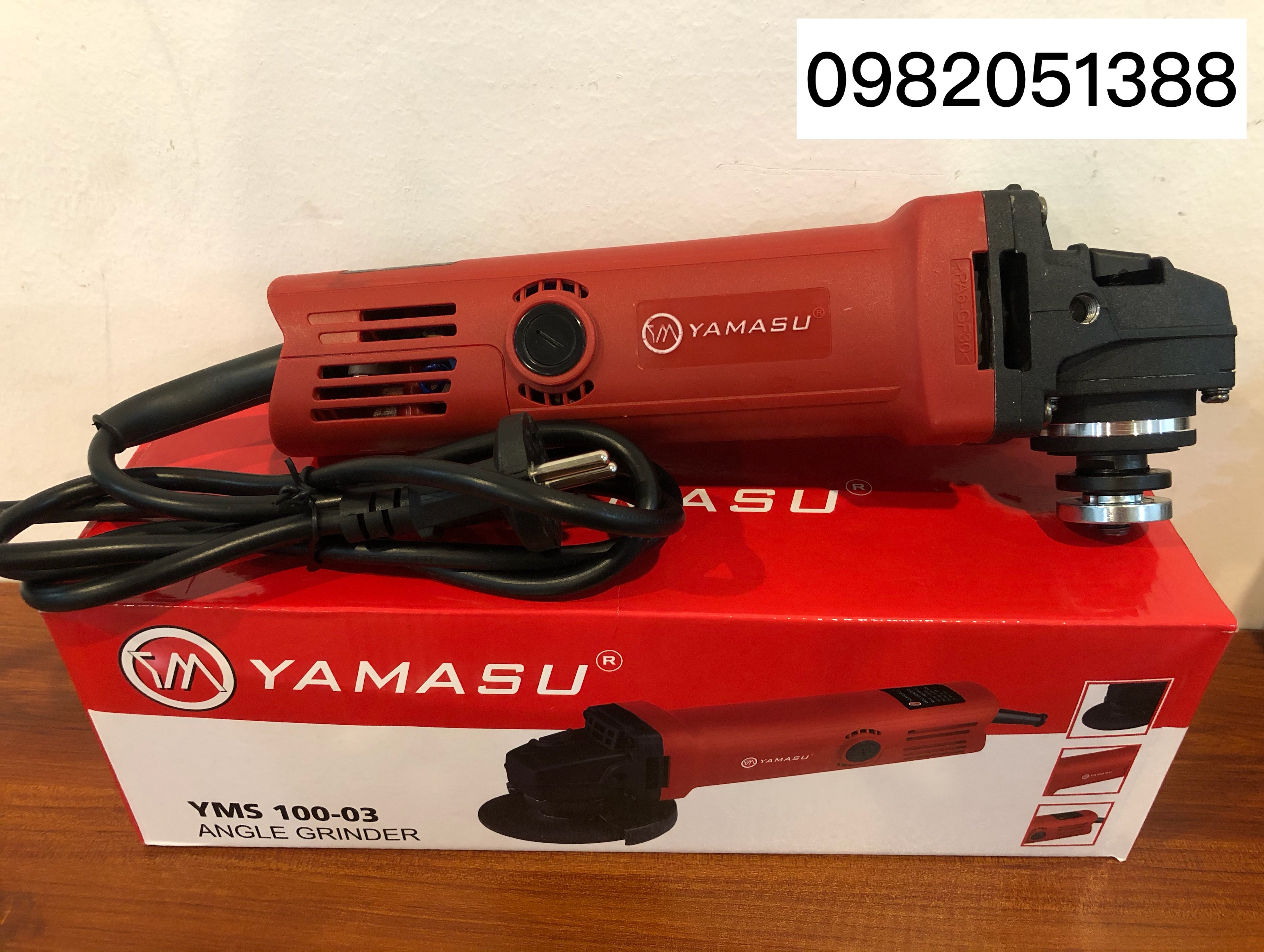 Máy mài góc, máy cắt yamasu 100-03, công tắc đuôi