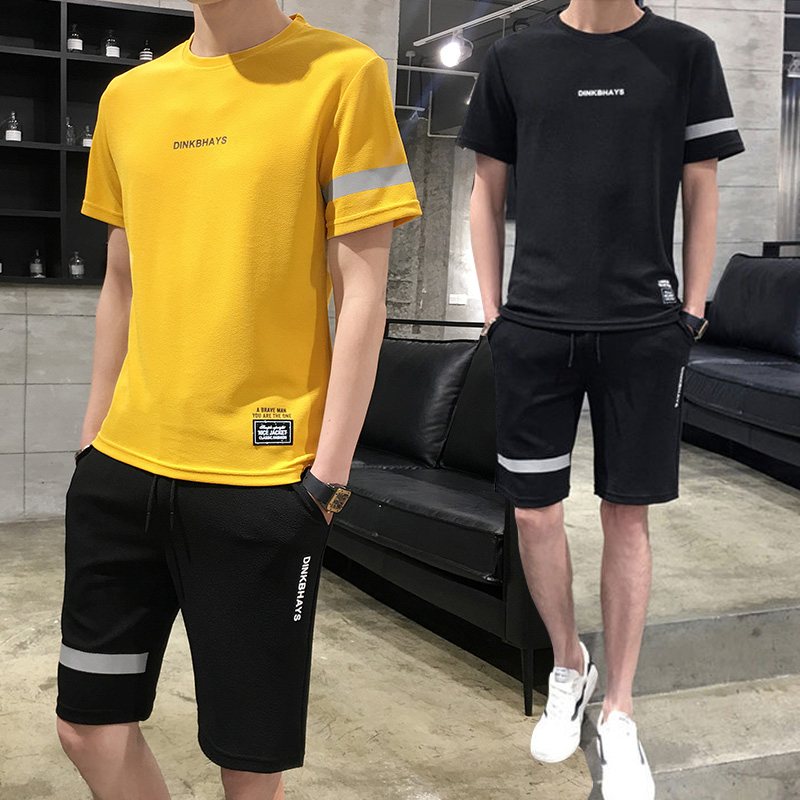 [ Voucher Giảm 50% ] Combo 2 Set Bộ Đồ Thể Thao Nam Áo Thun Tay Ngắn Cổ Tròn DINKANFKS Phong Cách Hot Trend 2023 Trẻ Trung Cá Tính Năng Động Shiny Sunday 2MEN QA 120